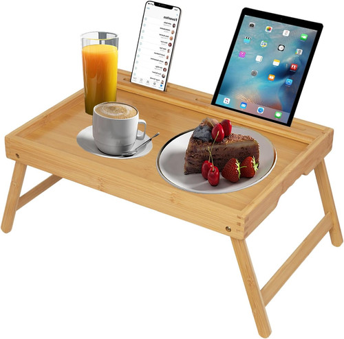 Bed tray table with handles - tray,